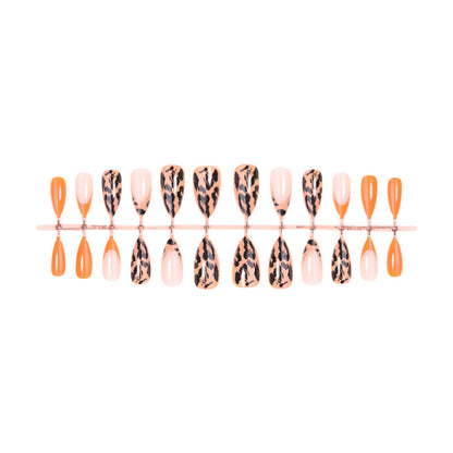 Creative Leopard Print Press-On Nails Acalora