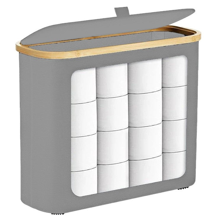 Multifunctional laundry storage box with bamboo lid Acalora
