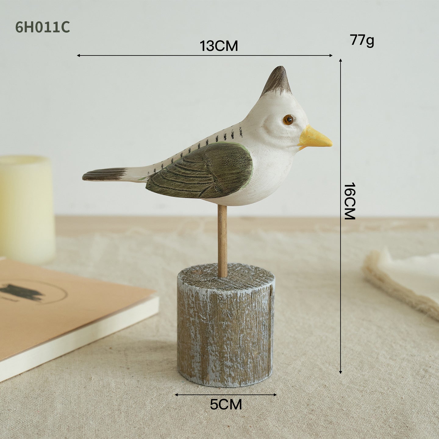 Charming Bird Sculpture Accent
