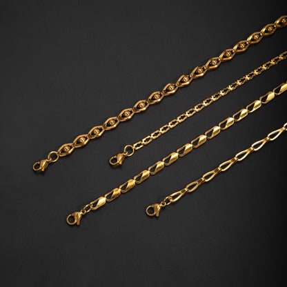 Adjustable Contemporary Link Bracelet Acalora