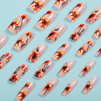 Artificial nails with exclusive floral design Acalora