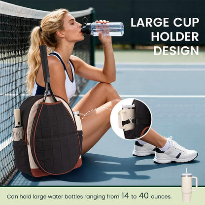 Padded Tennis Racket Backpack Acalora