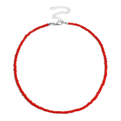 Colorful Beaded Choker Necklace Acalora