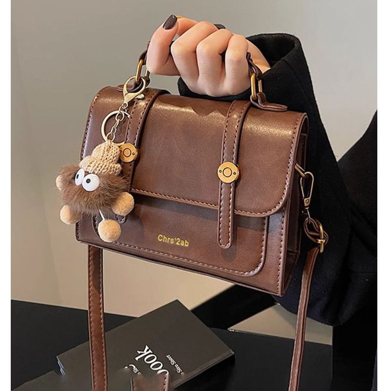 Structured Faux Leather Handbag Acalora