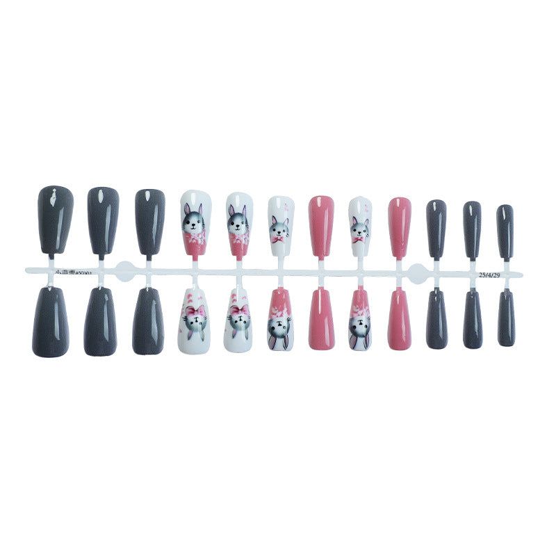 Animal-Themed Press-On Nail Art Set Acalora