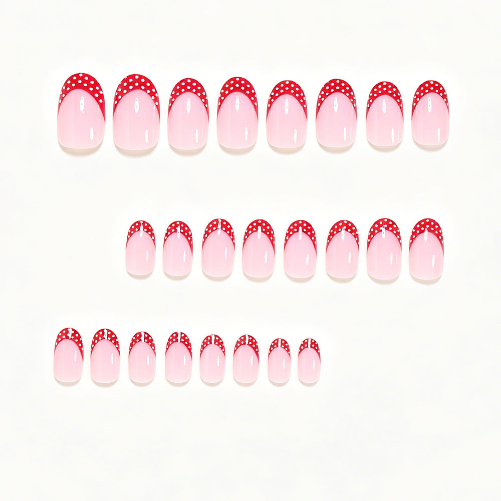 Decorative French Tip Nail Art Set Acalora