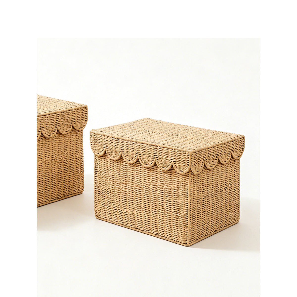 Storage basket with lid Acalora