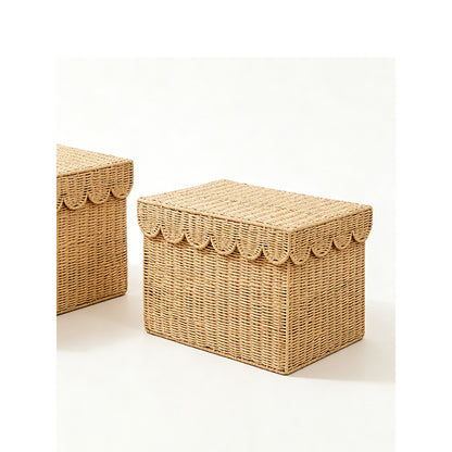 Storage basket with lid Acalora
