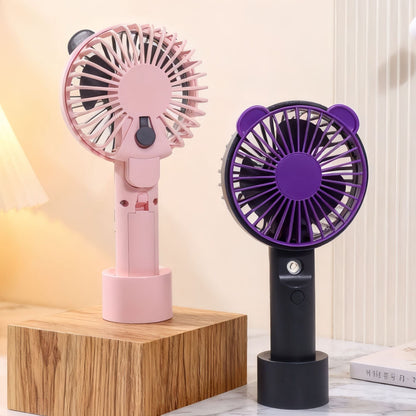 Women's portable hand fan with spray function Brehn