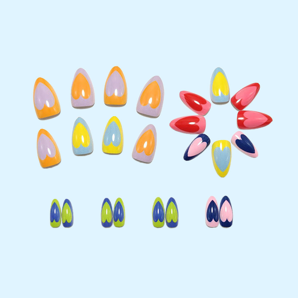 Artificial nails in modern heart design Acalora
