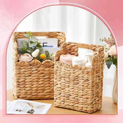Handwoven storage basket Acalora