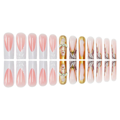 Decorative Long Press-On Nail Art Acalora