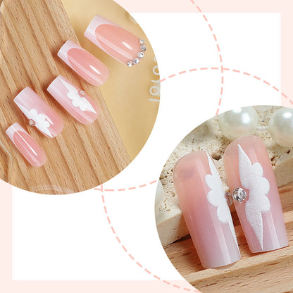 Floral Decorative Press-On Nails Acalora
