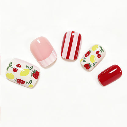 Creative Fruit Themed Press-On Nail Art Acalora