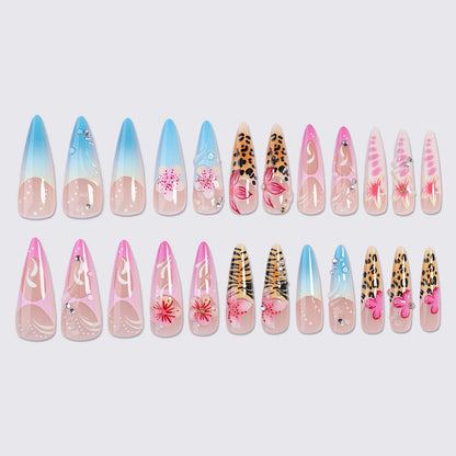 Artistic High-Quality Press-On Nail Set Acalora