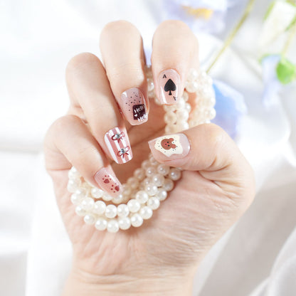 Playful Themed Press-On Nail Set Acalora