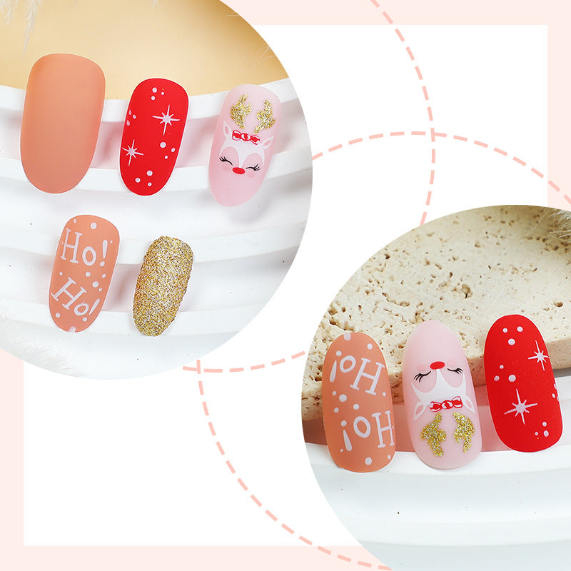 Festive Holiday Press-On Nail Set Acalora