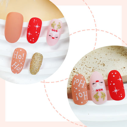 Festive Holiday Press-On Nail Set Acalora