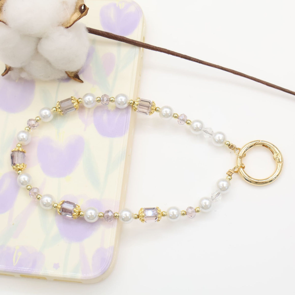 Elegant Beaded Phone Chain Acalora