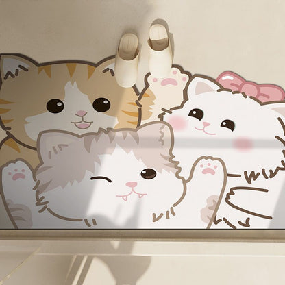 Cute Penguin-Themed Bath Mat