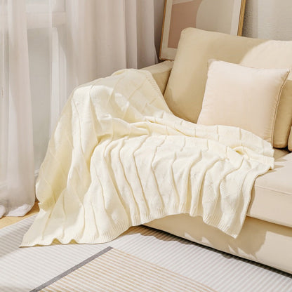Cozy Knitted Throw Blanket