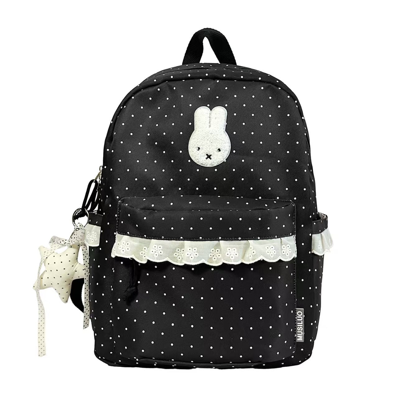 Charming Polka Dot Backpack Bowlift