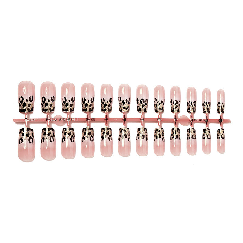 Stylish Leopard Print Press-On Nails Acalora