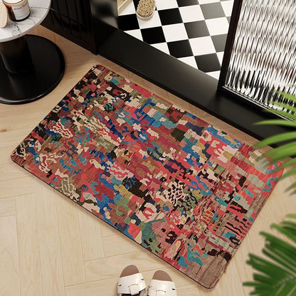 Mosaic Pattern Bath Mat