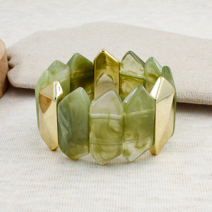 Geometric Resin Bracelet Acalora