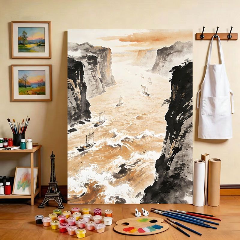 Scenic River Canvas Art Print
