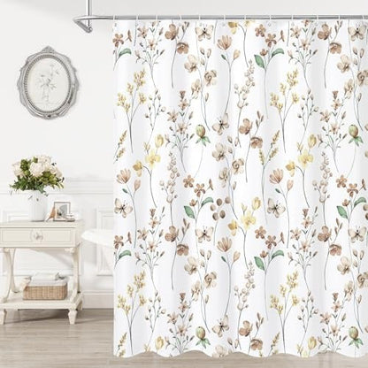 Floral Print Shower Curtain