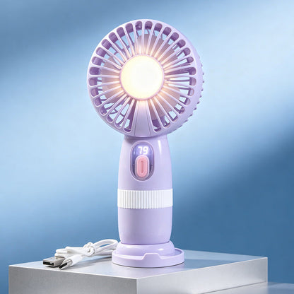 Women's Portable Mini Fan in Playful Bear Design Bowlift