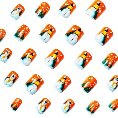 Festive Snowman Nail Art Acalora