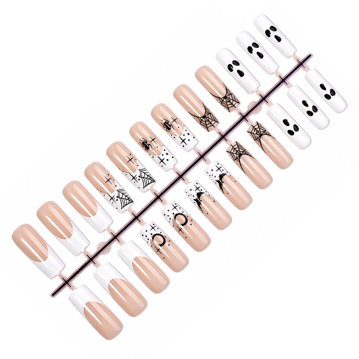 Halloween-Themed Press-On Nail Art Set Acalora