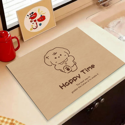 Cute Cartoon Dog Kitchen Mat Acalora