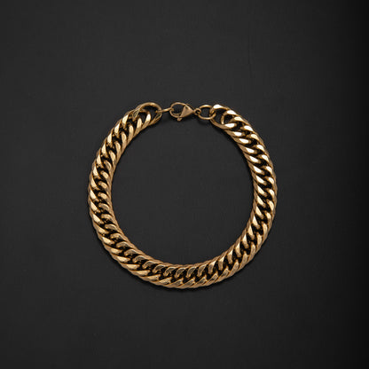 Chunky Metallic Curb Chain Necklace Acalora