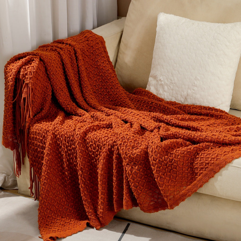 Unisex Decorative Woven Throw Blanket