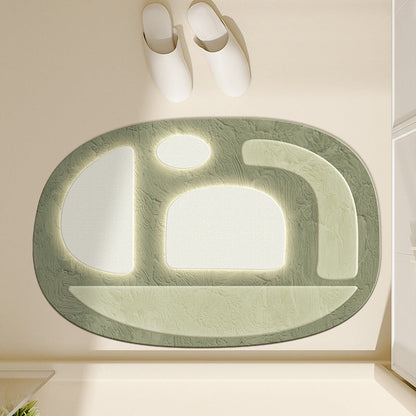 Floral-Inspired Decorative Bath Mat
