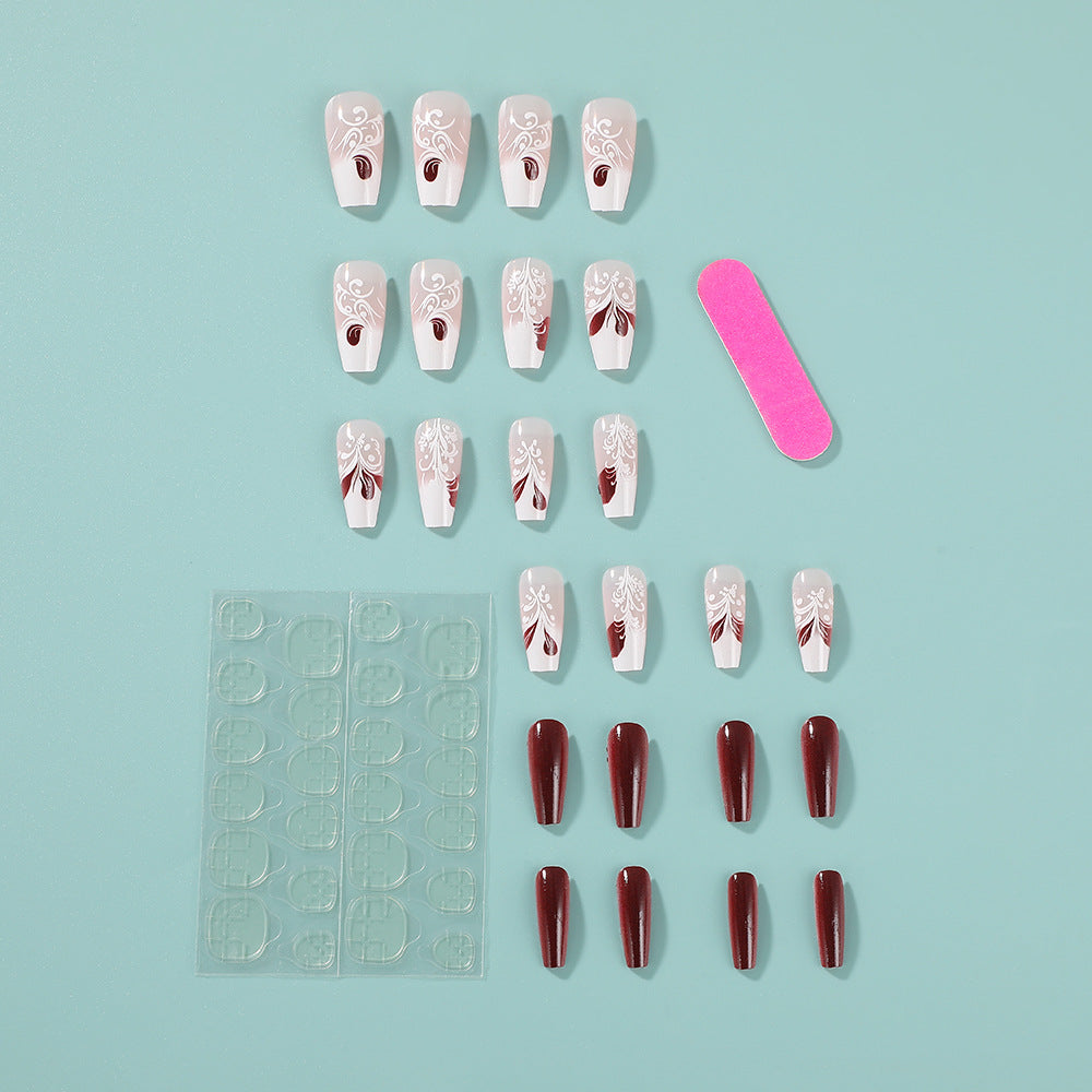 Artificial nails in elegant vintage design Acalora
