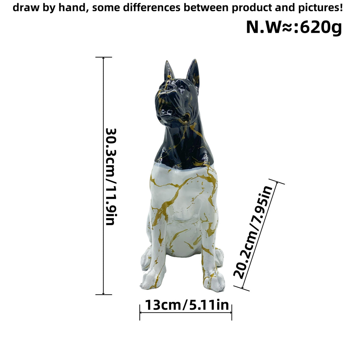 Colorful decorative figure of a dog in modern design Acalora