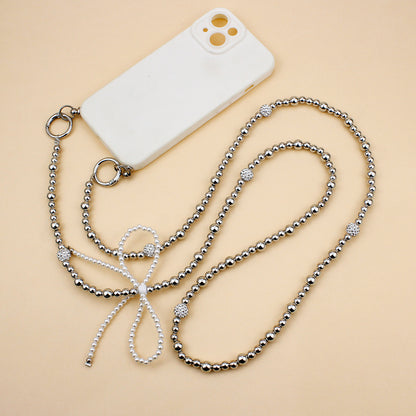 Elegant Pearl and Silver Necklace Acalora