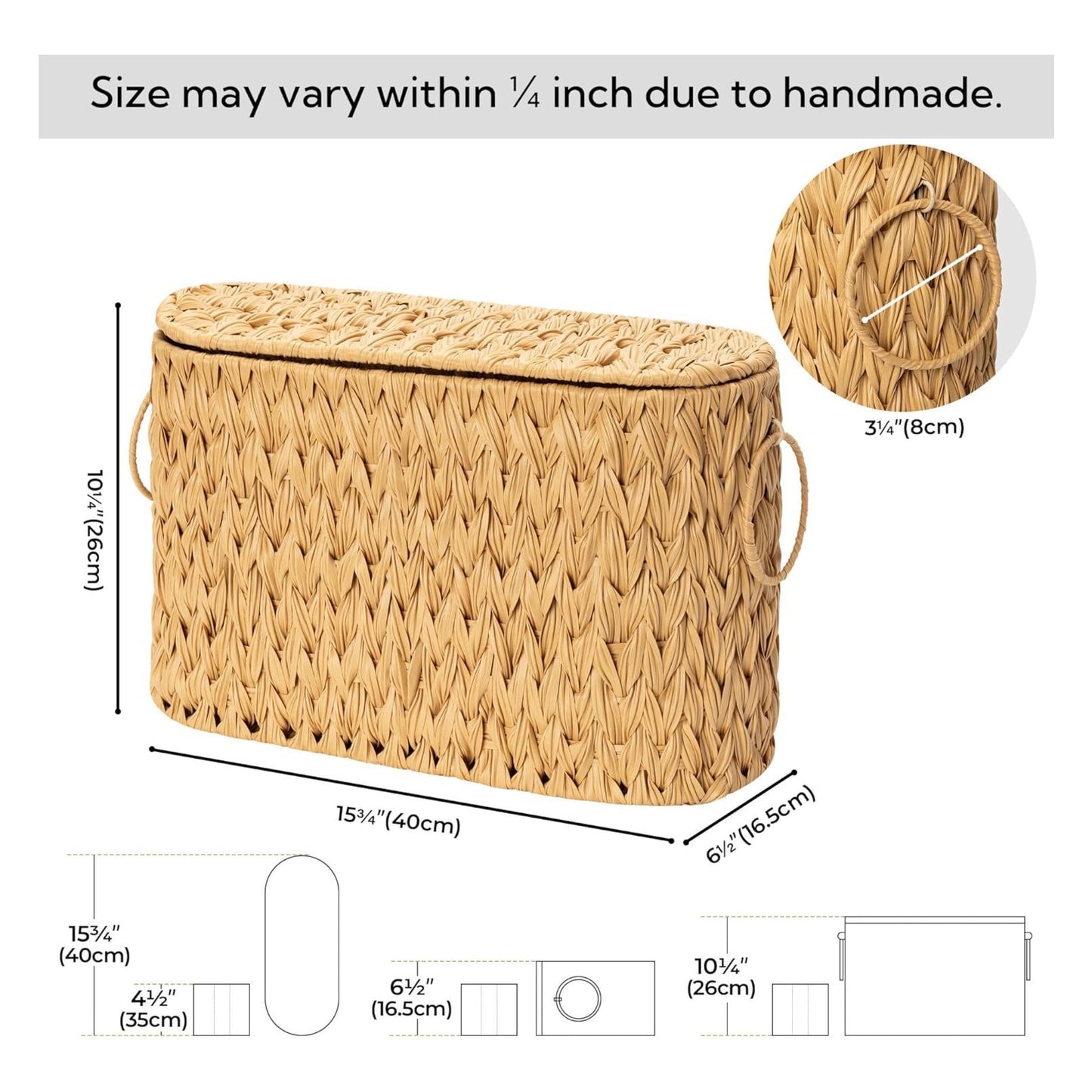 Handwoven Seagrass Storage Basket Acalora
