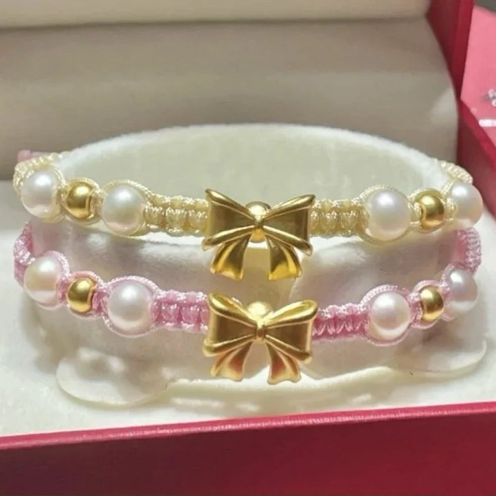 Adjustable Bow Charm Bracelet Acalora 1788856994