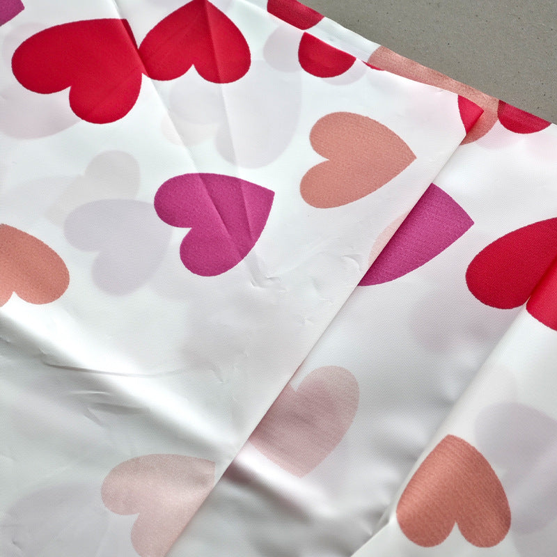 Heart Patterned Shower Curtain