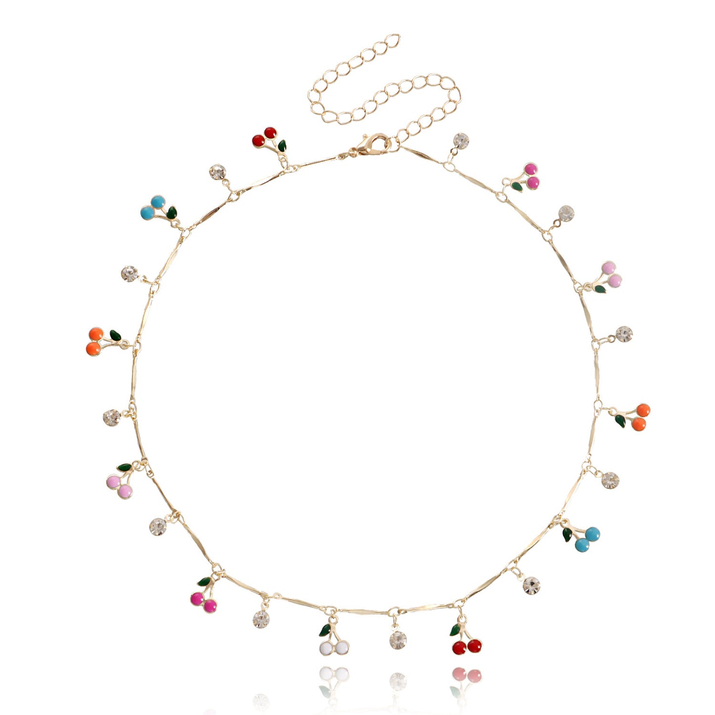 Floral Charm Pendant Necklace Acalora