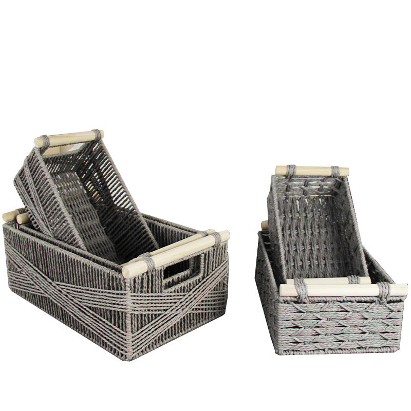 Woven Natural Storage Basket Acalora