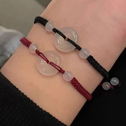 Adjustable Macrame Beaded Bracelet Acalora