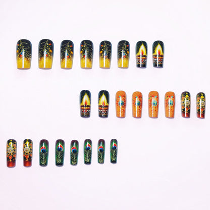 Artistic Festive Nail Art Acalora