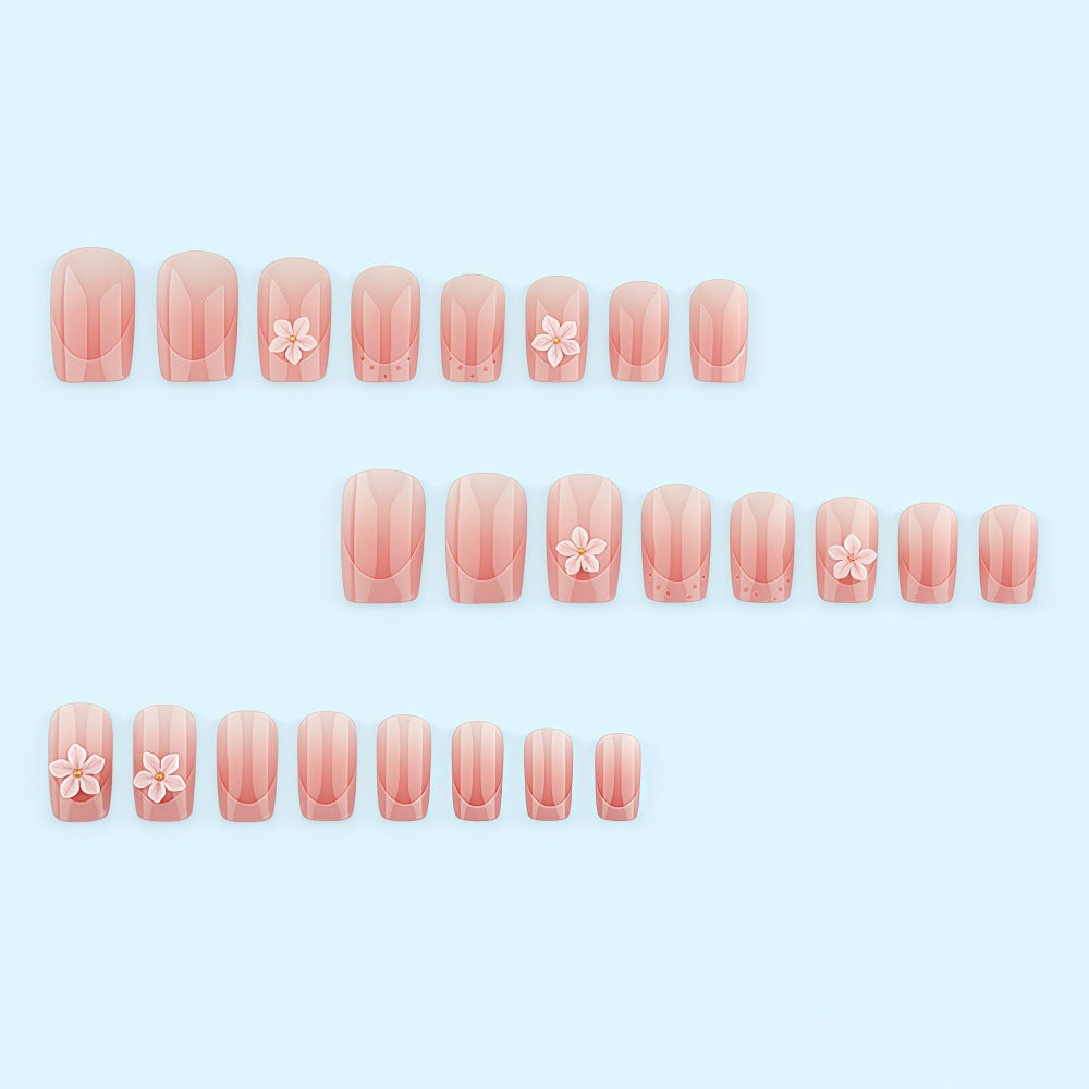 Artificial nails with 3D flower design Acalora