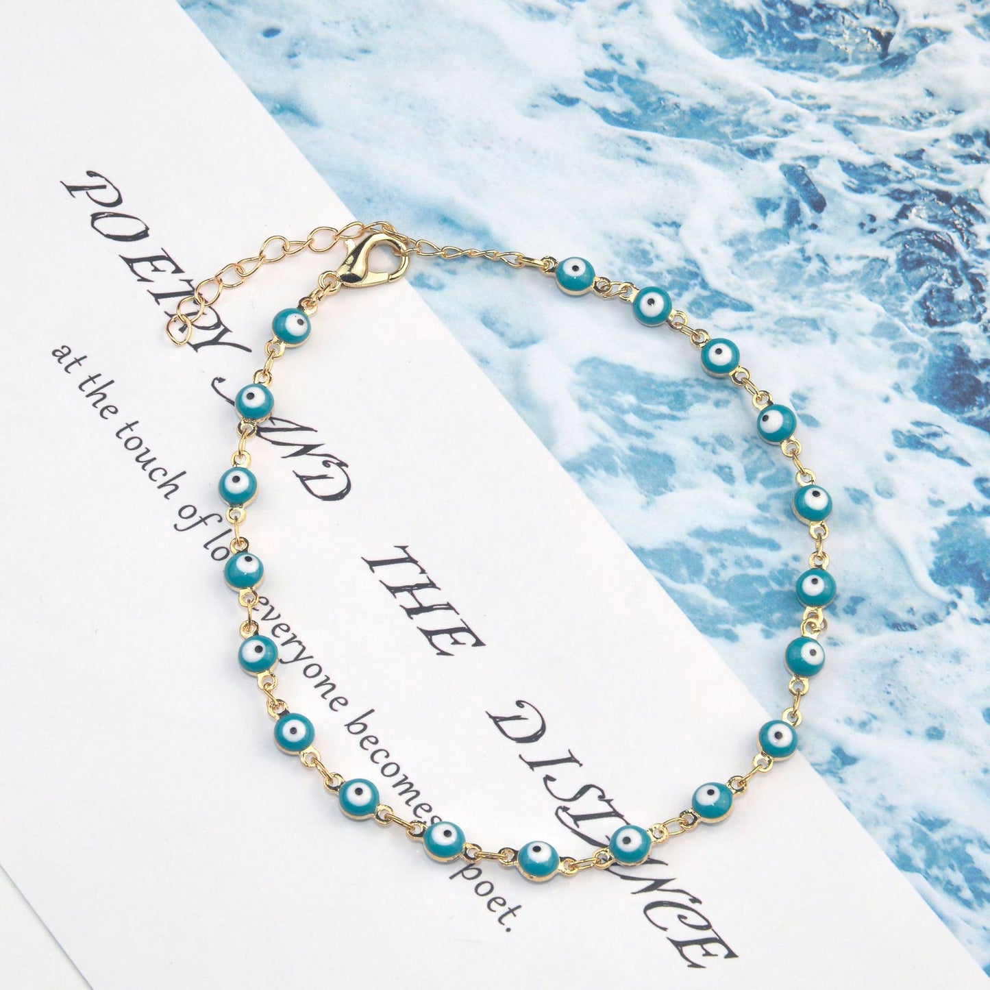 Decorative Eye Charm Anklet Acalora